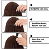 30 Pieces Parting Comb for Hair Rat Tail Comb Steel Pin Rat Tail Carbon Fiber Heat Resistant Teasing Combs(Black) 4