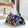 Custom Minnie Mickey Mouse Tissue Box Holder Rectangular Cartoon PU Leather Facial Tissue Box Cover for Car Office 6
