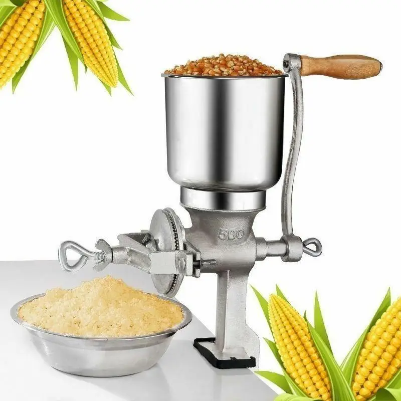 Nut Spice Grinder Herb Spice Grinder Malt Grain Grinder Manual Corn Grinder Flour Maker Wheat Grain Nut Mill Grinder Kitchen Tool