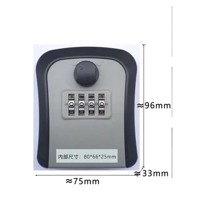 2023 New Smart Code Password Key Lock Box Storage Key Wall Mounted Key Safe Box Waterproof Outdoor Keybox 4 Digits Passwords 3