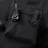 Black Bomber Jacket Men Spring and Autumn Motorcycle Work Jacket Multi-pocket Embroidered Baseball Uniform Fashionable Loose Top 5