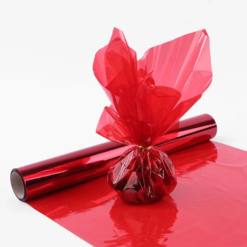

100 ft Clear Cellophane Wrap Roll 3.5 Mil Thicken Cellophane Roll, Clear Cellophane Wrapping Paper for Flower Gift Baskets Wrap