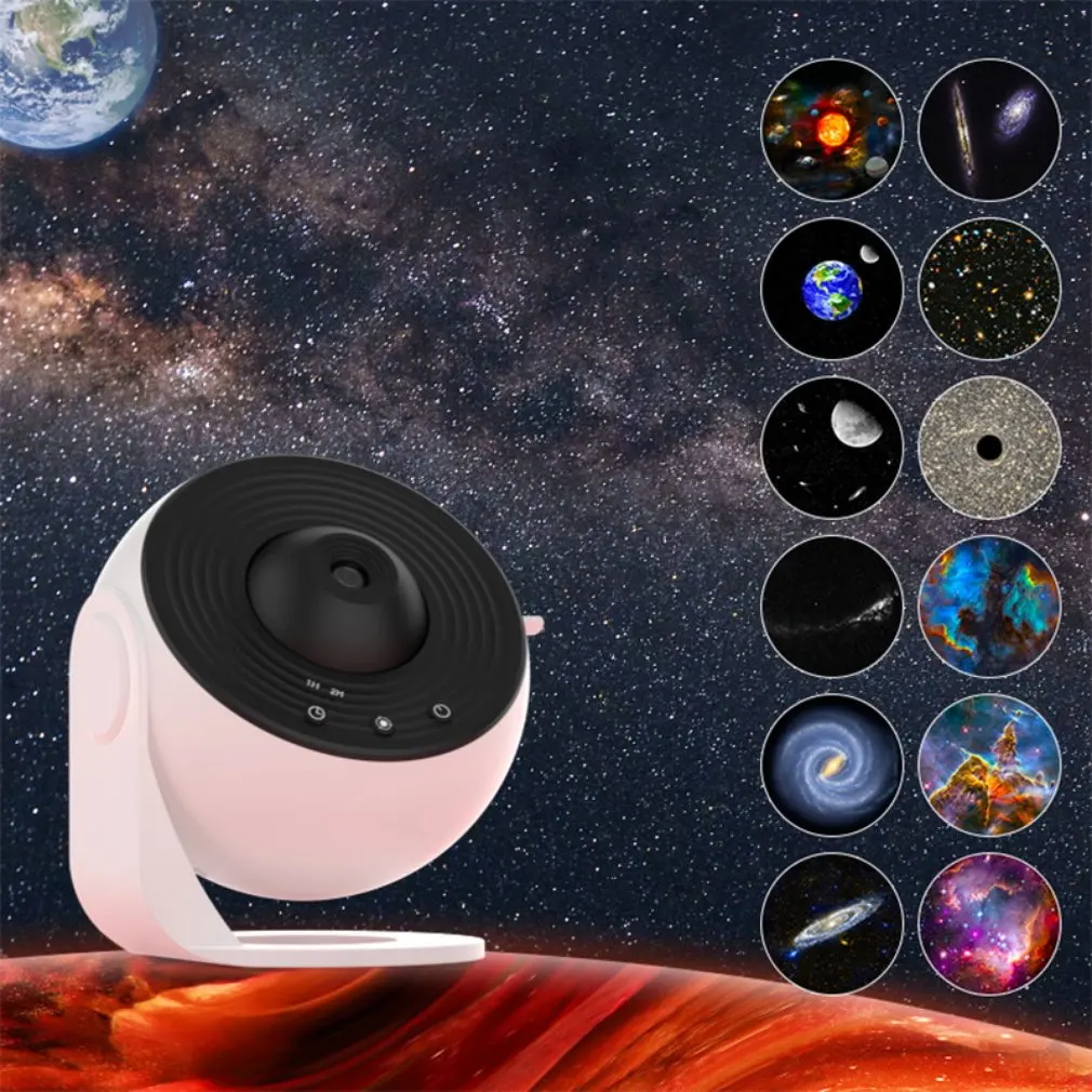 12 In1 Star Projector Night Light Galaxy Projector Starry Sky Projector 360 ° Ruota Planetarium Lamp Decora Per Kid Bedroom Gift