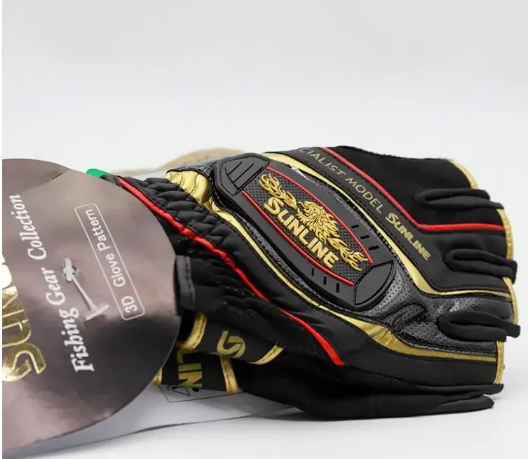 Description Picture 6 of itemNEW SUNLINE Men Fishing Gloves for Men Women Leather Anti Slip Three Finger Sports Hiking Fishing Cycling Gloves Wear-resistant