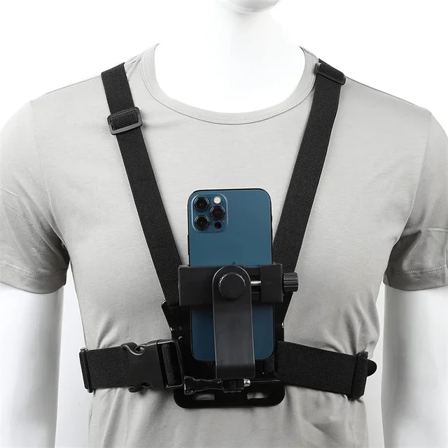 Hands Free Adjustable Chest Strap Stand Universal Harness Strap Stabilizer Selfie Stick Monopod for IPhone GoPro Go Pro Tripod