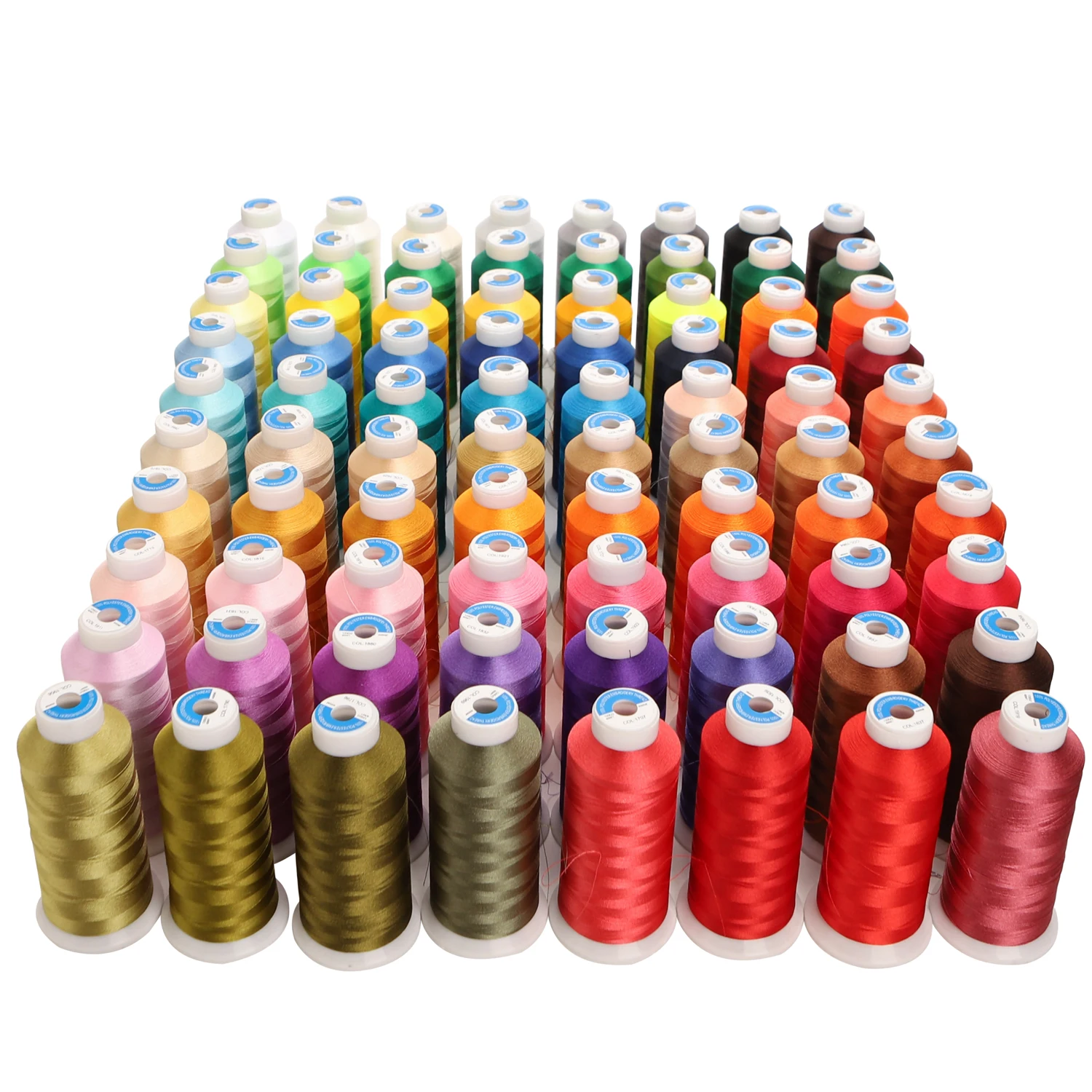Description Picture 3 of item80 Colors 120D/2 High Tenacity Big Roll 4000m Colors Polyester Embroidery Thread for Brother Babylock Janome Singer Big Machine