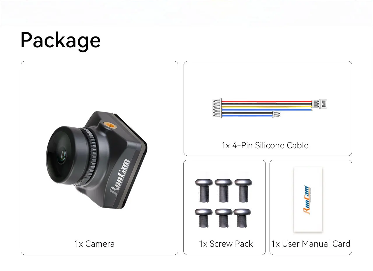 La RunCam Phoenix 2 SP V5 – Caméra FPV 1200TVL Haute Performance pour Drone fixée sur un support anti-vibration, montrant son boîtier compact.
