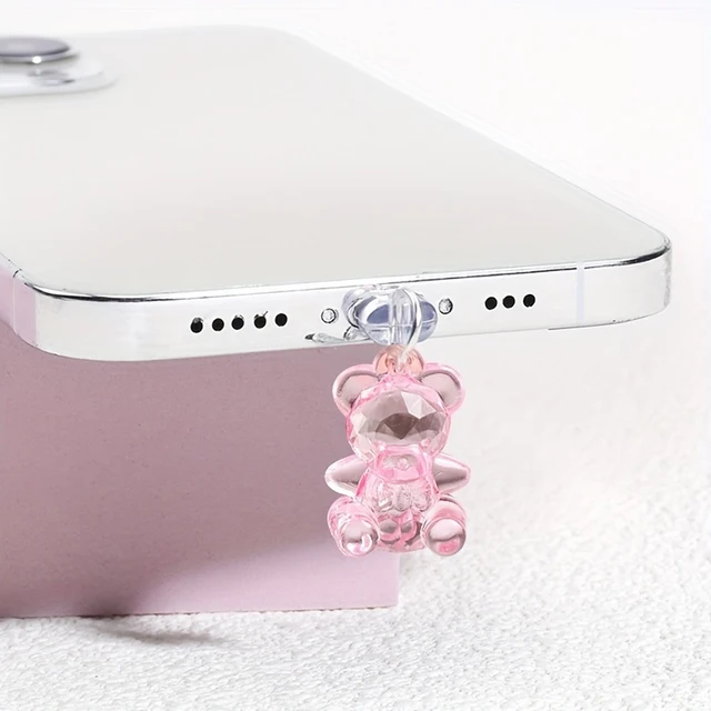 Bouchon Anti-Poussière USB-C Ourson - TPU Mignon | Protection Port USB-C | Charme Pratique