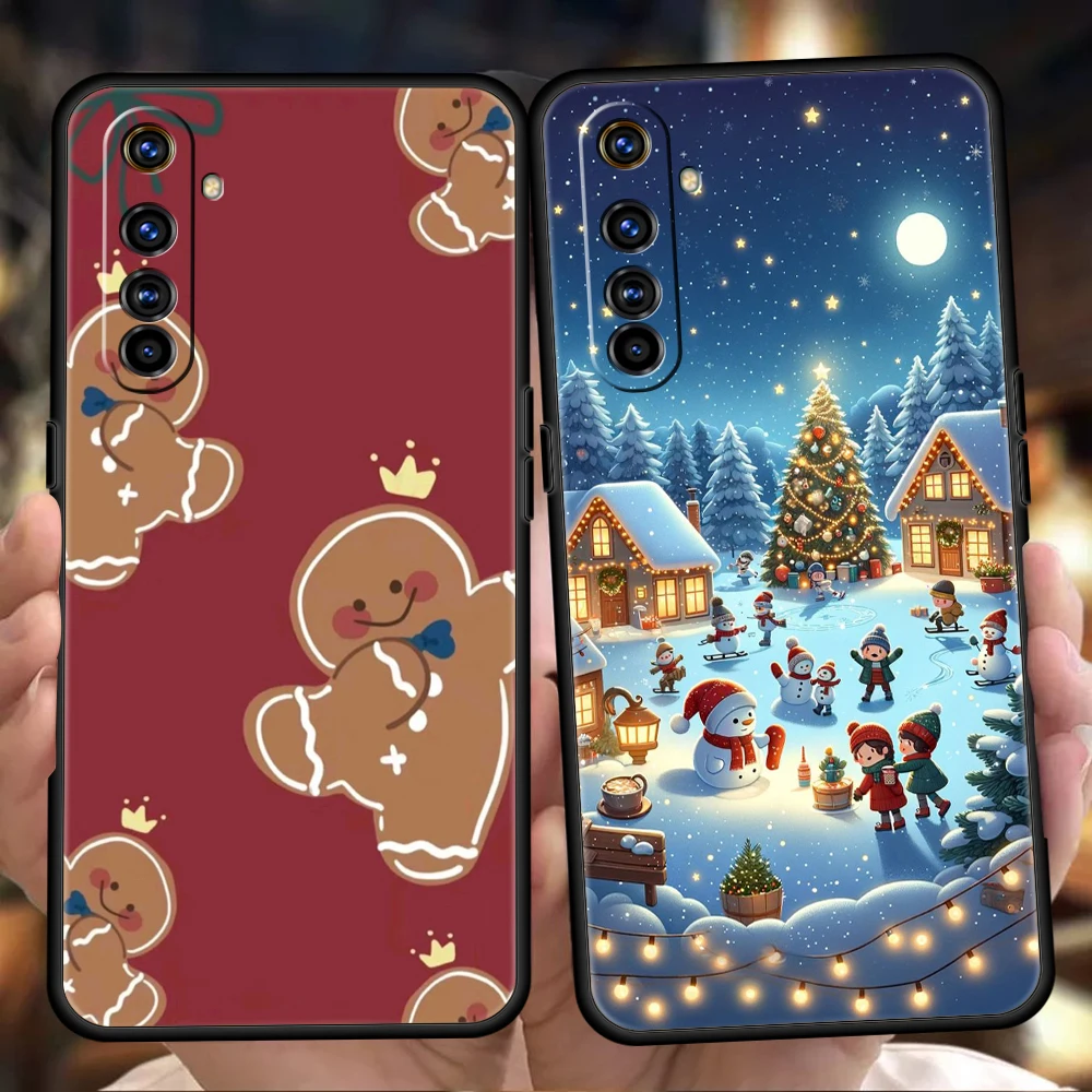 Festive Silicone Shockproof Phone Case Bags - New Year & Christmas Edition