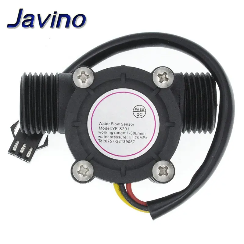 Water Flow Sensor DC 5-18V Flowmeter Hall Flow Sensor Water Control Liquid Switch 1-30L/min 2.0MPa YF-S201 water flow sensor