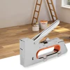 1008U Staple Gun for 4/6/8mm Paper Window Tacker Tools Heavy Duty Manual Stapler Furniture with 2400pcs Nails for Woodworking 3