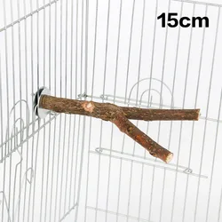 Natural Wooden Bird Perch Stick - Tree Branch Design (15cm)