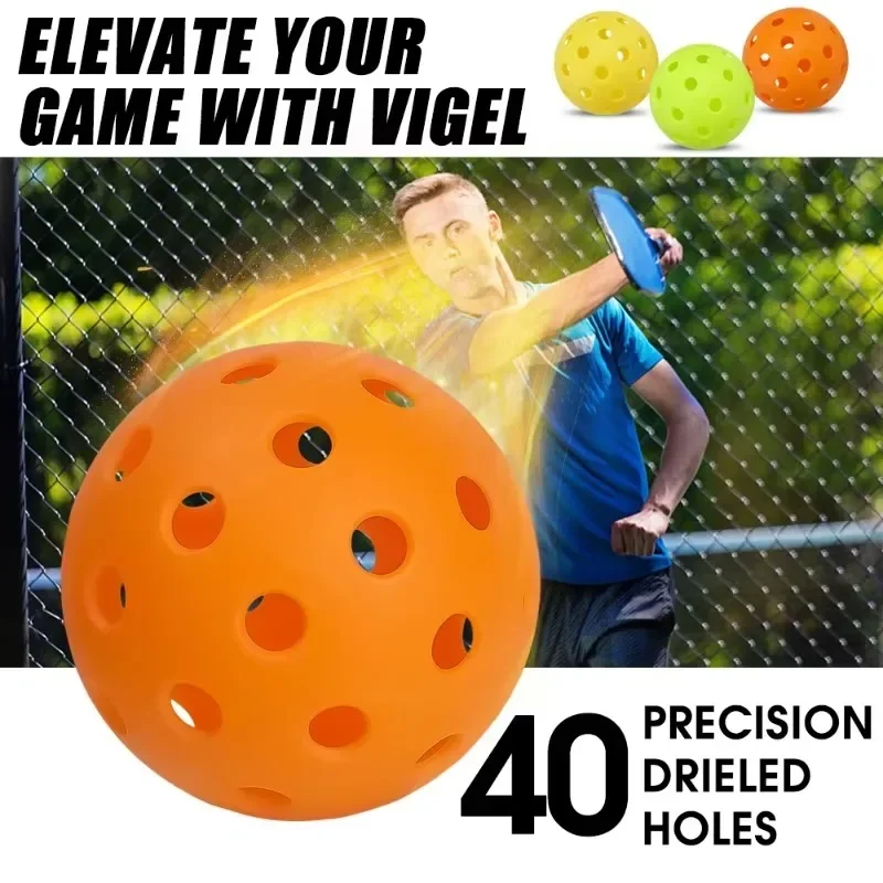 Pickleball Balls Pickleball 74MM Durable 40 Holes Outdoor 6/12Pcs Pickleballs 26g Outdoor for Competition pickleball Packs of Pickleballs