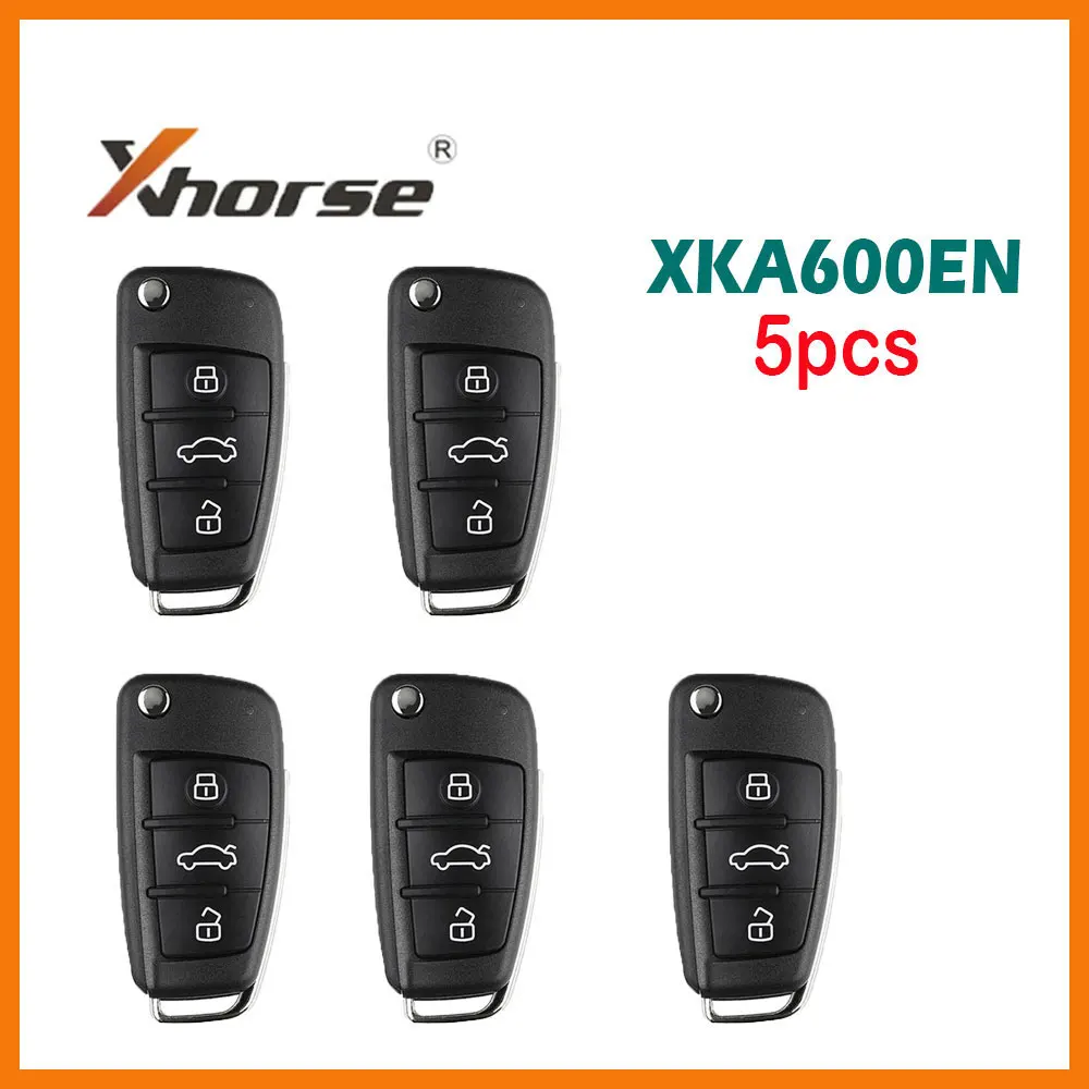 

Универсальный пульт дистанционного управления Xhorse XKA600EN, ключ для Audi A6L, Q7, VVDI2, 5 шт., 3 кнопки