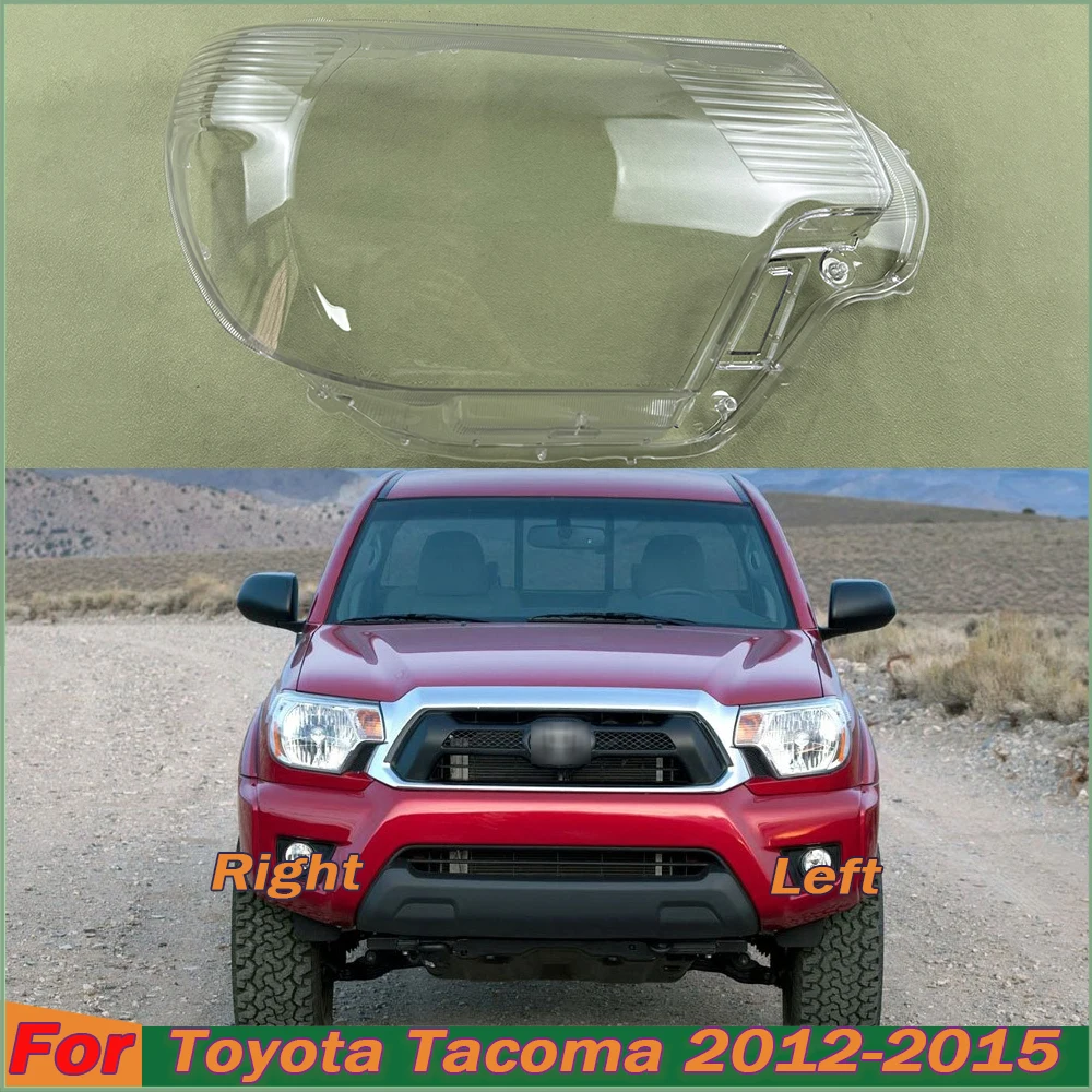 For Toyota Tacoma 2012-2015 Headlamp Transparent Cover Lamp Shade Headlight Shell Lens Plexiglass Replace Original Lampshade