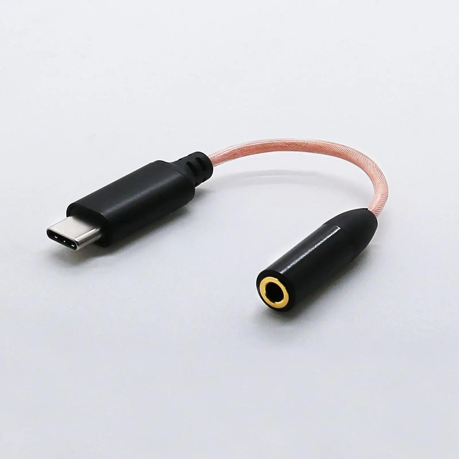 USB Type C to 3.5mm Female Adapter 384KHz Accessories Type C to 3.5mm Headphone Car Stereo Cord for Computers DVD Devices Phones