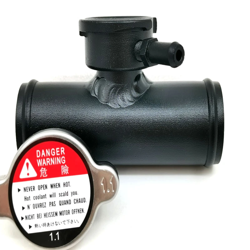 Aluminum Radiator In Line Radiator Hose Filler Neck Cap 35MM