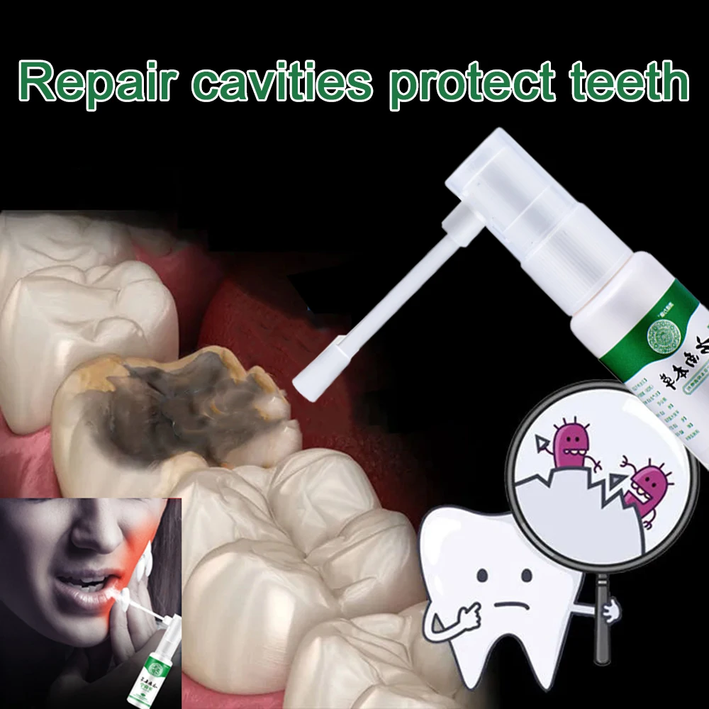 Tooth Pain Relief Treatment Spray Teeth Decay Remover Killer Periodontitis Cleaner Toothache