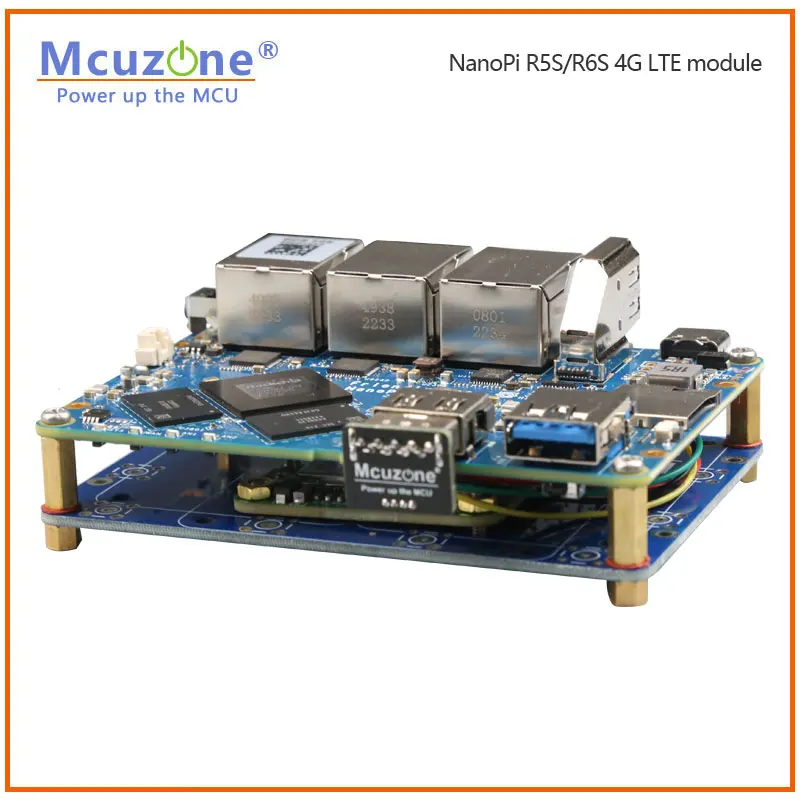 Nanopi R5s 4g Placa de Expansão 4g Lte Cat4 Driver Livre Openwrt Ubuntu Debian - Imagem 3