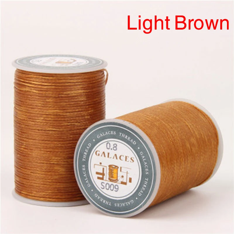 Waxed Thread 0.8mm 90m for Repair Cord String DIY Handmade Sewing Leather Wax Stitching Case Arts waxed thread