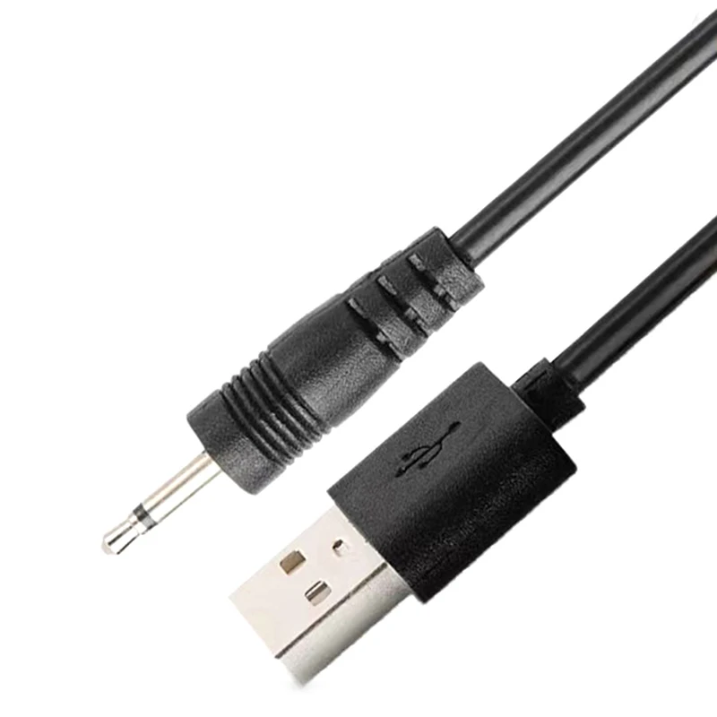USB-오디오 DC 2.5mm 충전 케이블 충전식 완드 마사지기용 진동기 충전기 코드(검은색 24AWG)