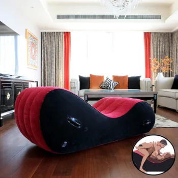 Air Inflatable Sex Pillow Soft Cushion Position Sofa Cuffs Chair Sexual