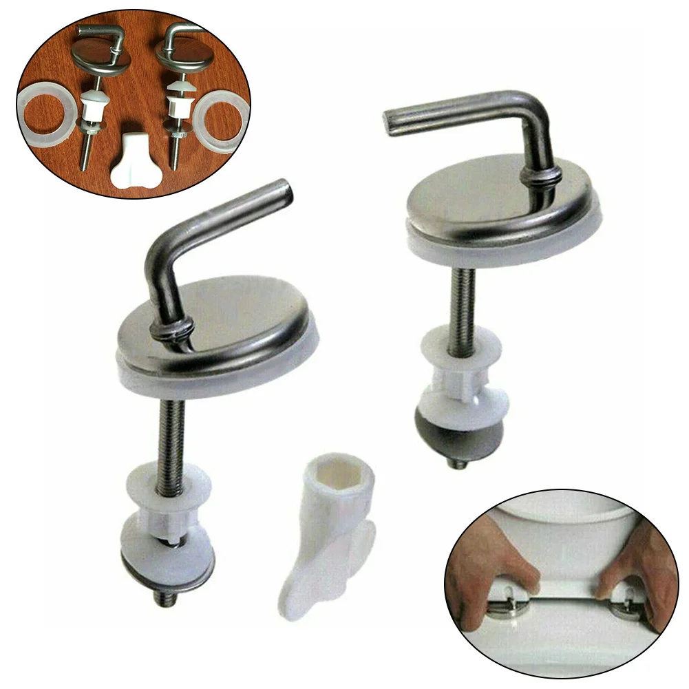 

Hinges Toilet Cover Durable For Tile 2pcs Toilet Seat Fix Fitting Back To Wall High Quality Toilet Cover Hinge