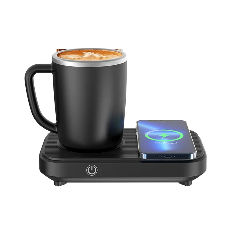 Hot & Cold Heating Refrigerated Cup Pad with Wireless Charging Water Thermostat Coaster Rapid Cooling Cup Home Office Coffee Mug 4