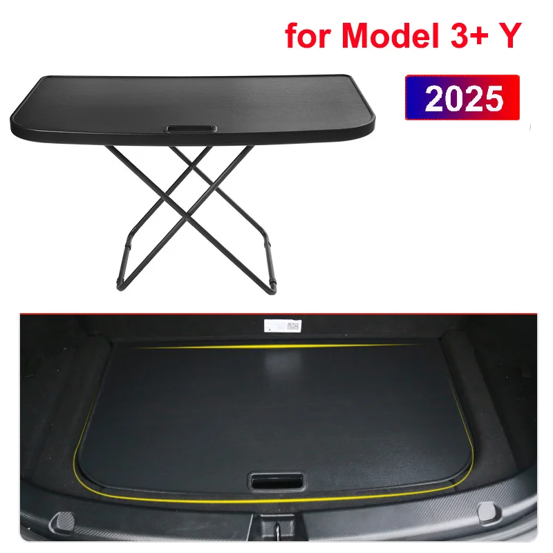 Rear Luggage Box Table Camping Folding Travel Portable Outdoor Rest for Tesla Model Y Juniper 2025 Model 3 Highland Caravan Storage Box