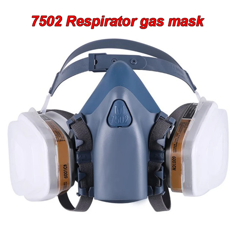 Gas Mask 7502 Gas mask Chemical Respirator Protective Mask Industrial Paint Spray Anti Organic Vapor 6001/2091 filter