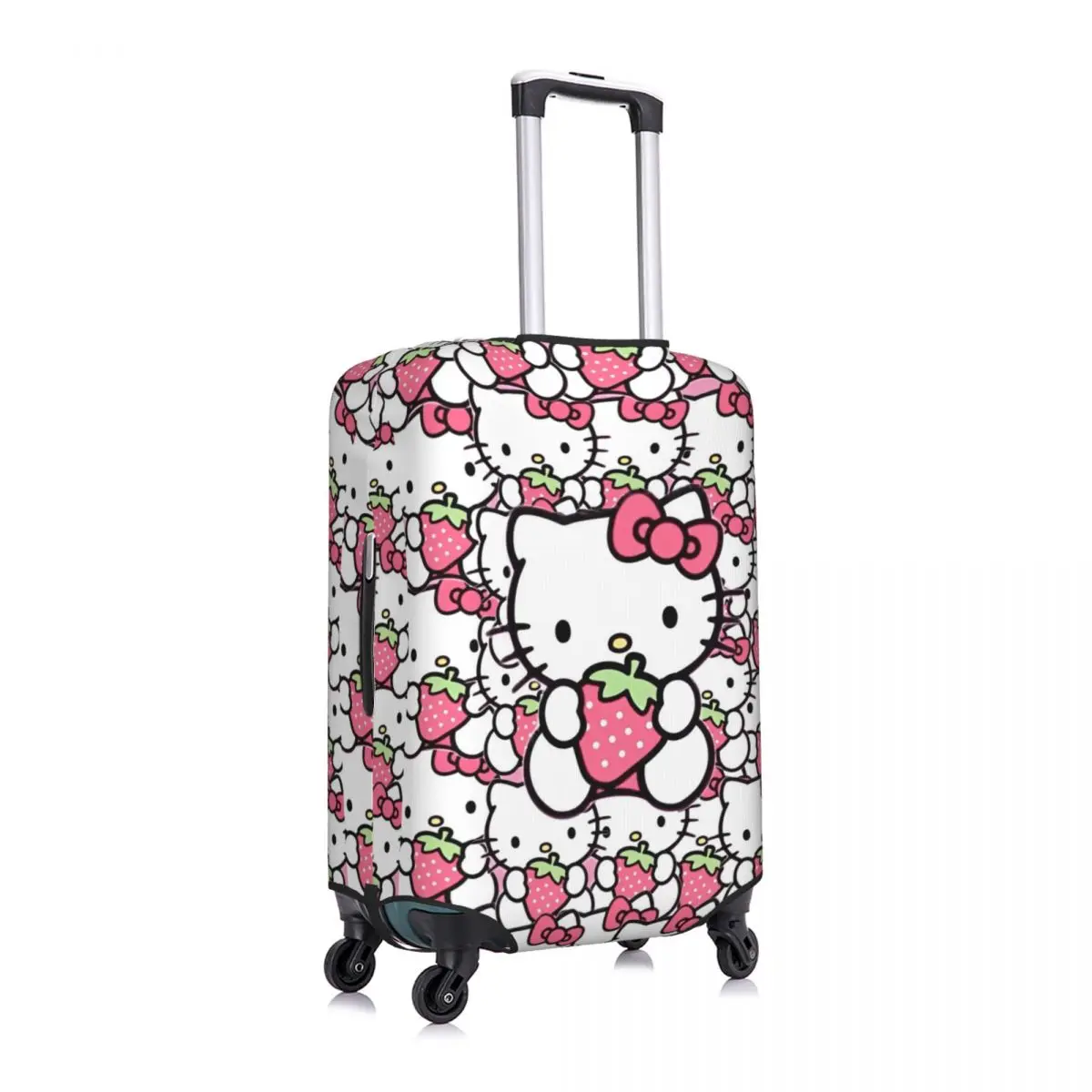 New Hello Kitty Cute Cartoon Suitcase Cover Business Protector Flight Strectch Luggage Case 3