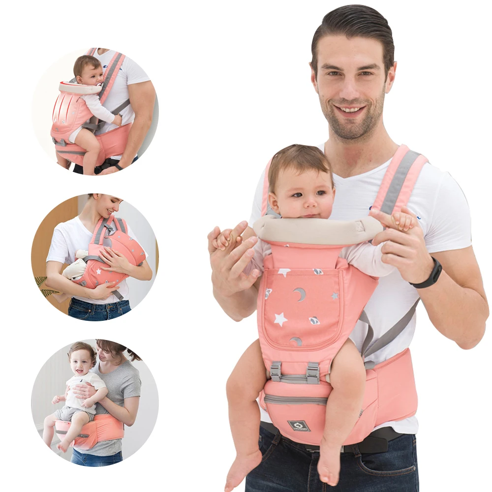

Ergonomic Baby Carrier Infant Kid Baby Hipseat Sling Wrap Carrier for Baby Travel Hold Waist Belt Backpack Carrier Waist Stool