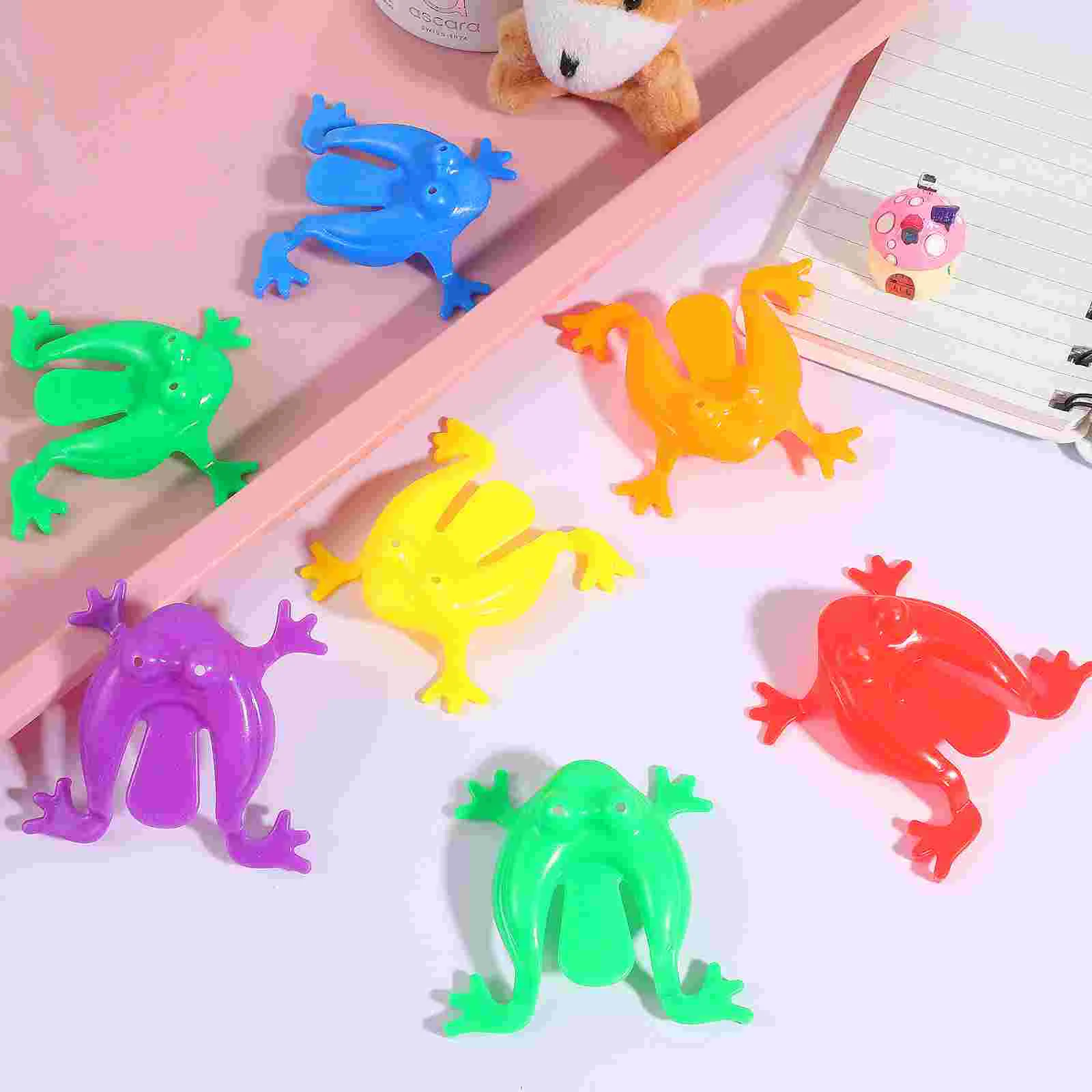 

24Pcs Jumping Frogs, Funny Jump Leaping Toys for Kids Fun Party Favors, Bag Fillers ( Random Colors )