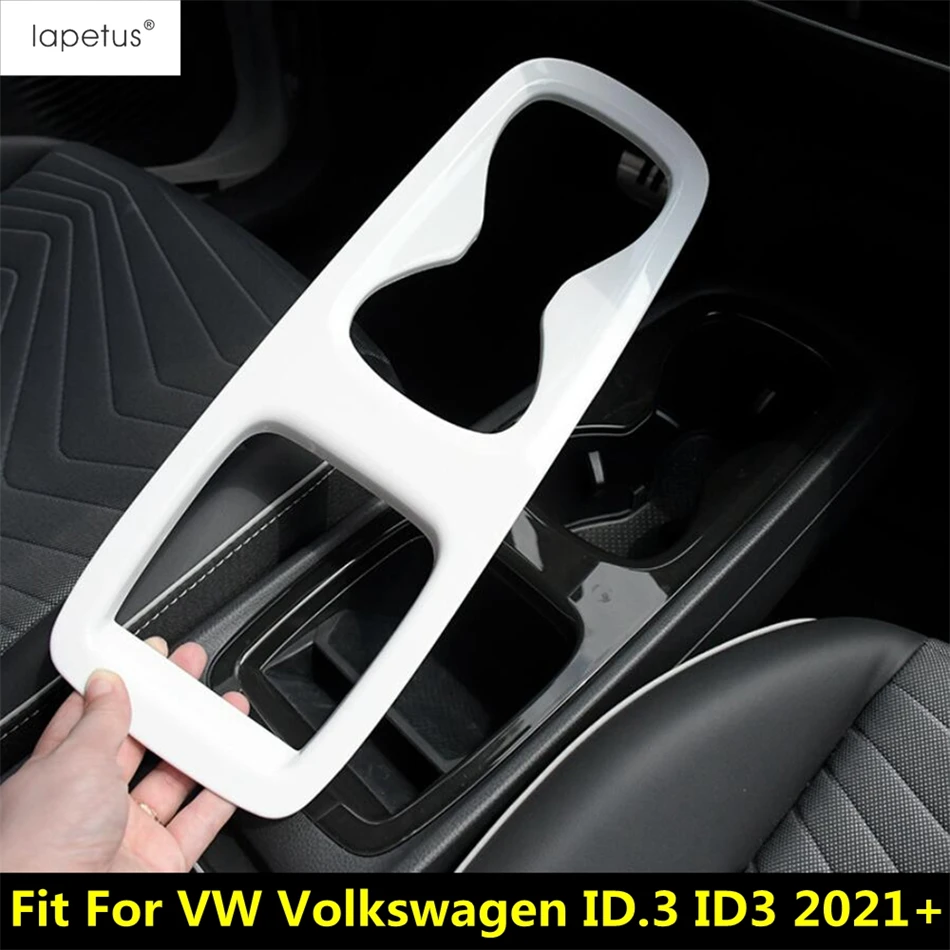 

Front Central Water Cup Holder Panel Frame Decoration Trim Cover Interior For VW Volkswagen ID.3 ID3 2021 - 2024 ABS Accessories