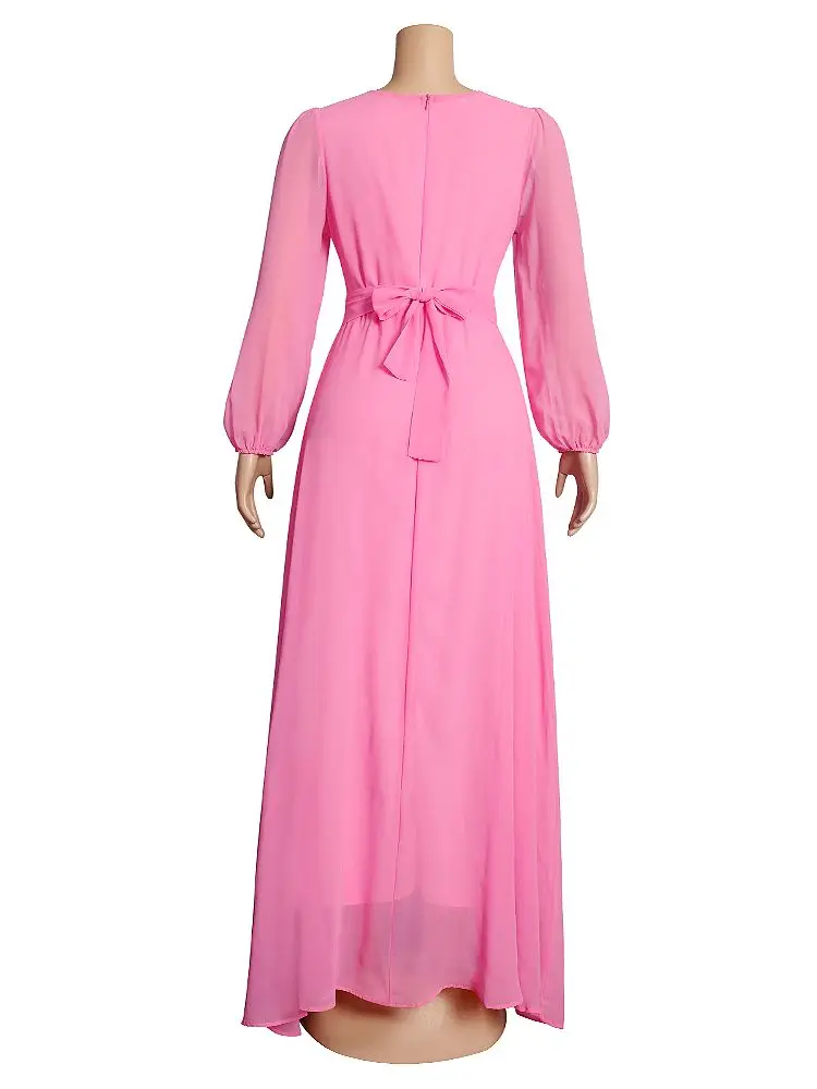 Plus Size African Party Dresses For Women 2022 New Summer Chiffon Long Maxi Dress Elegant Kaftan Muslim Gown Ladies Clothing