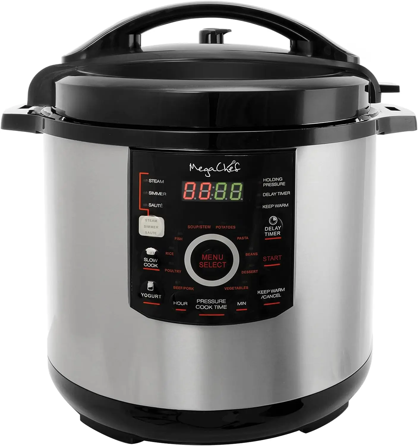 

Quart Digital Pressure Cooker with 15 Preset Options and Glass Lid, Silver Coffee maker Slim green coffee Coffee machine Cold br