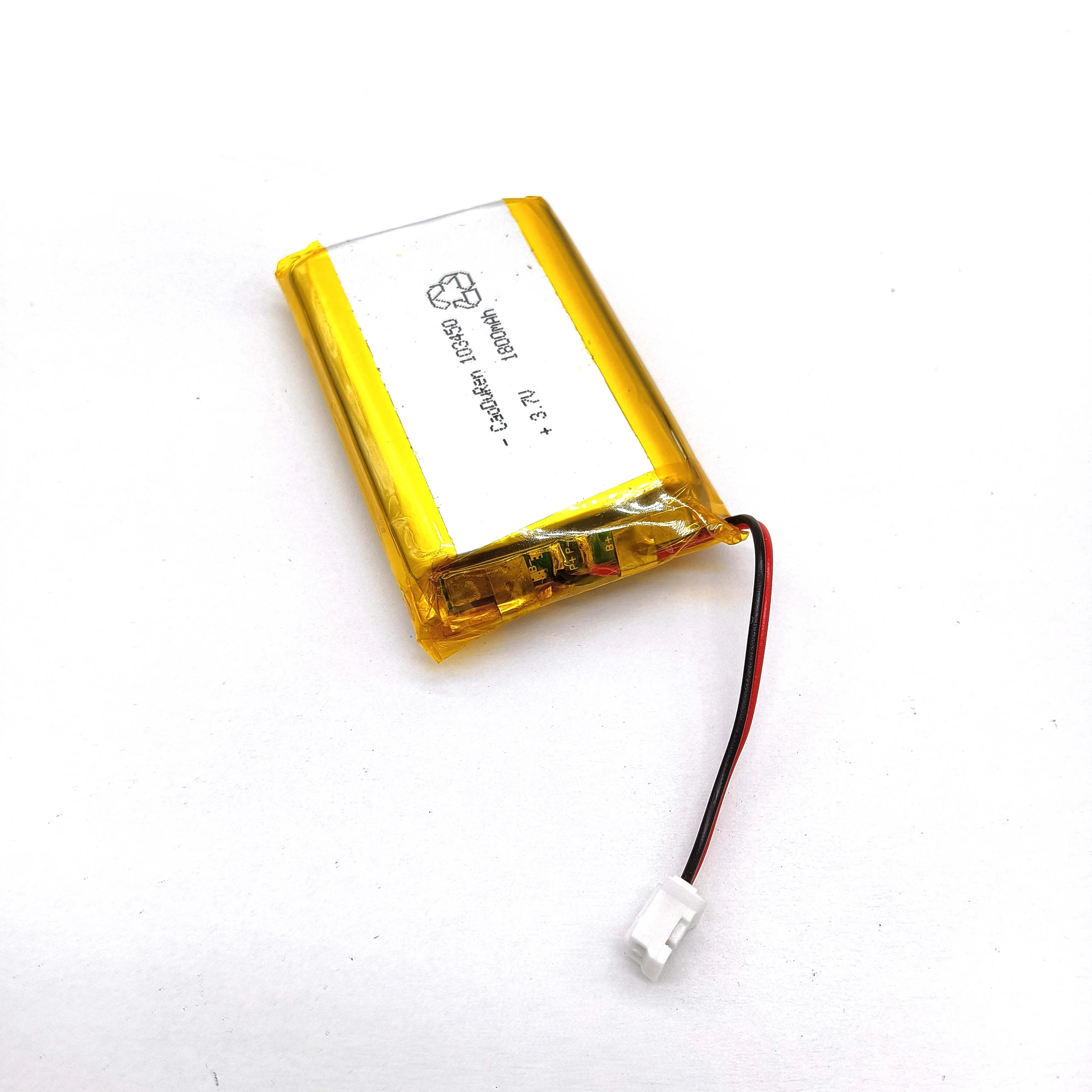 Conector Jst da Bateria 2.0 mm do Íon do Polímero do Lítio 10 20 Peças 3.7v 1800mah 103450 - Image 4