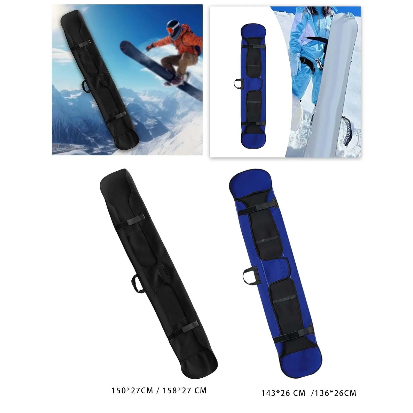 Snowboard Bag Sleeve Cover with Handle Portable Equipment Soft skate bags