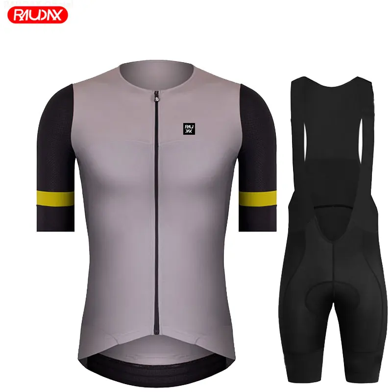 Summer PRO AERO Elastic Sleeve Cycling Clothing Man Red Senior Breathable Cycling Jersey Set Mountain Bicycle Road Riding Jersey 3