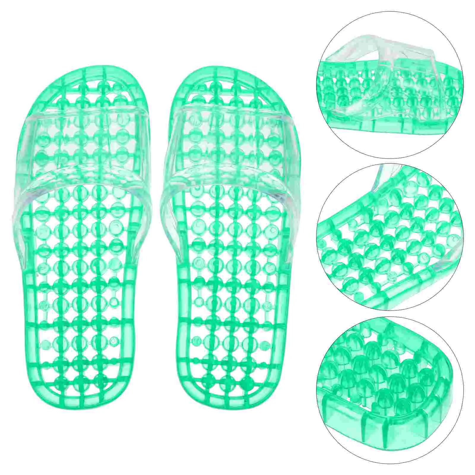 

Slippers Anti-skidding Shower Footware Bath Dripping Bathroom Hollowed-out Simple Draining Sandals