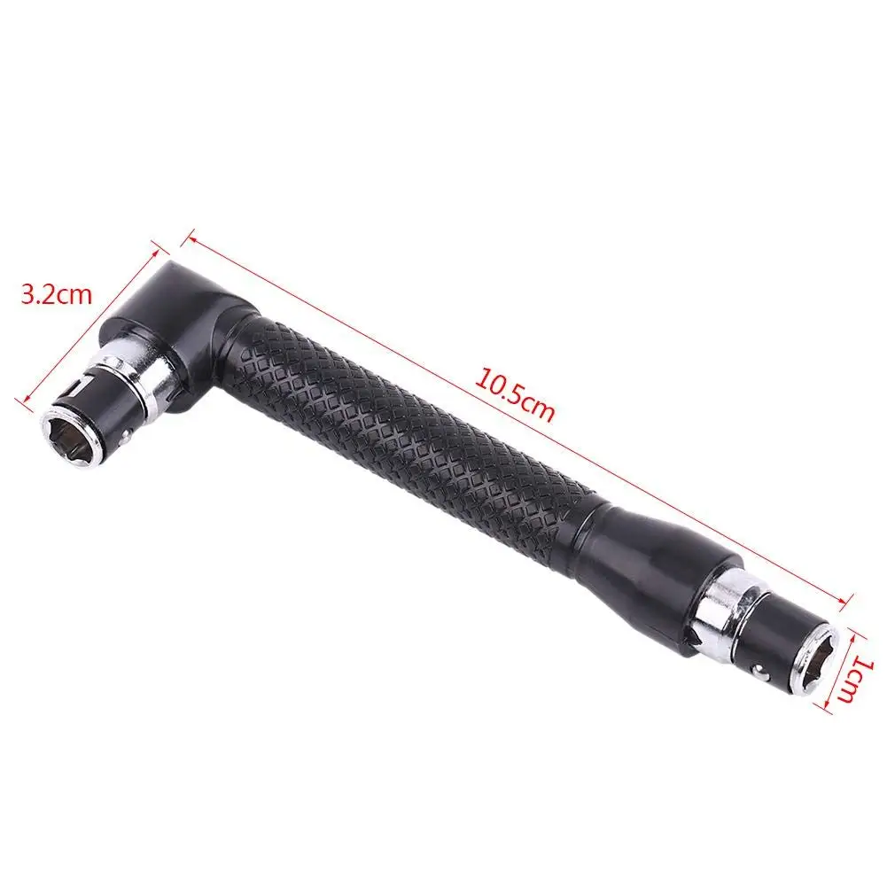 L-Shaped Double Head Screwdriver Utility Mini Socket Wrench 1/4" 6.35mm Screwdriver Bits Key Tool And Screwdriver Bit Drill Set