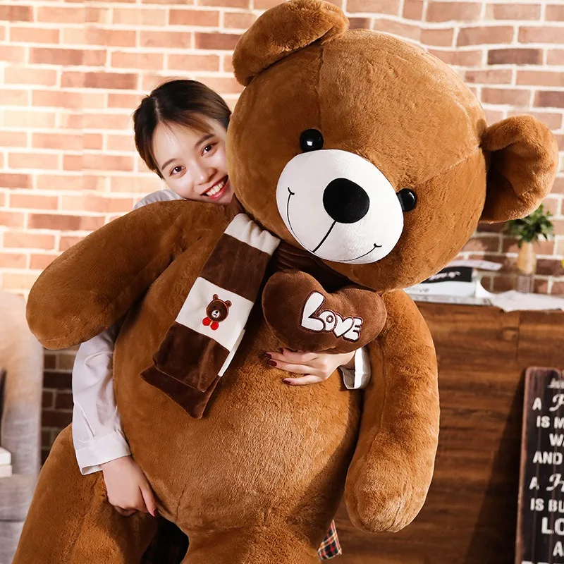 New Hot High Quality 4 Colors Teddy Bear With Scarf Stuffed Animals Bear Plush Toys Doll Pillow Kids Lovers Birthday Baby Gift