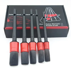 Premium Car Detailing Brush Set for Interior and Exterior Cleaning (5 PCs Without Box)