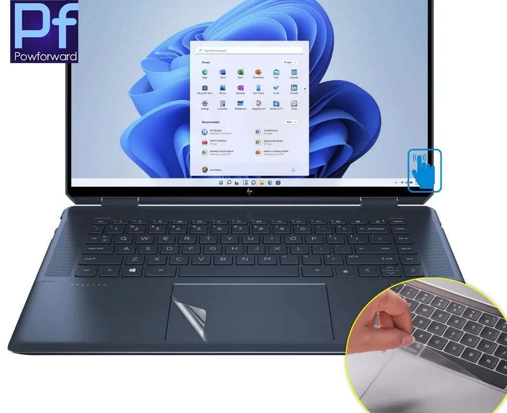 MatteTouchpadForHPSpectrex3602in1Laptop1616f2013d16