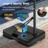 Basketball Hoop 5.6-6.5 FT Height Adjustable for Kids w/ Shatterproof Backboard 6