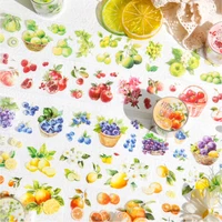 200cm/roll, Fruit Themed PET Tape Handbook Sticker,Scrapbook Background Phone Case Notebook Diary Decorative Stationery Stickers 1