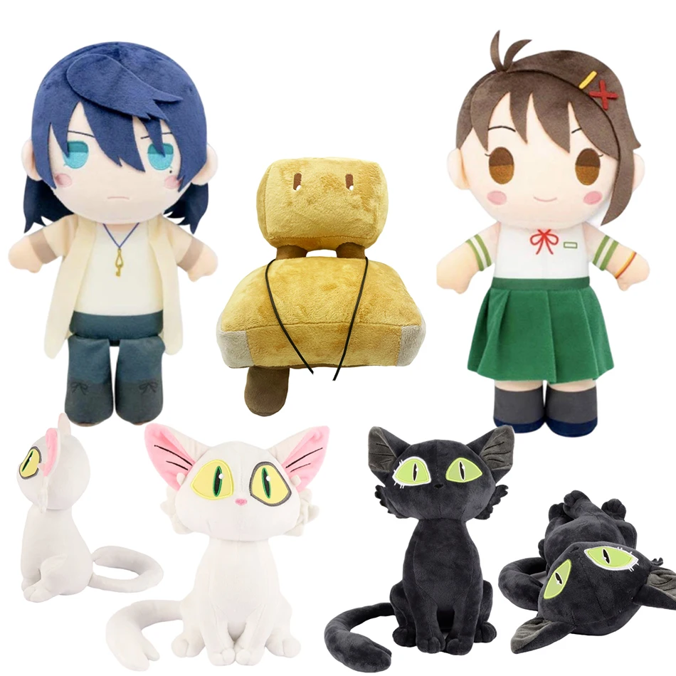 25CM Suzume No Tojimari Plush Toys Cute Japanese Anime Cat Soft Stuffed