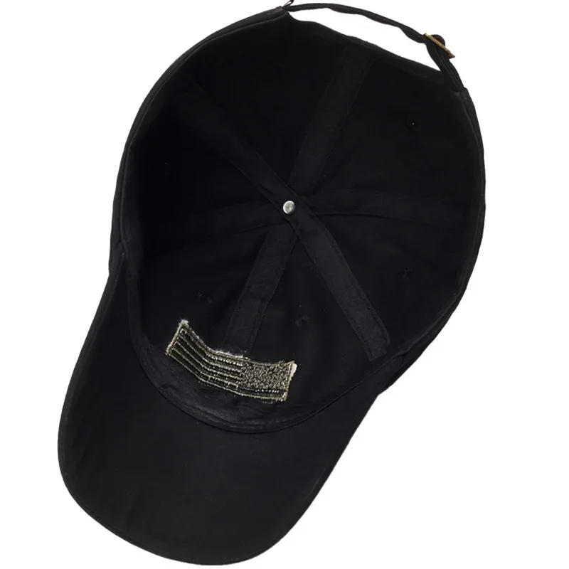Men Women Hunting Cap Flag Embroidered Outdoor Sunshade Strapback Fishing Camping Hats