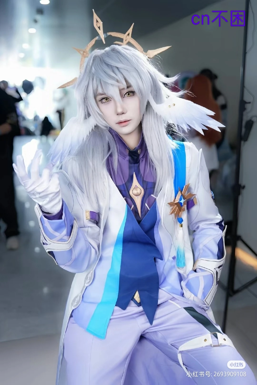 Anime Dem Hunt Disfraz Cosplay Ruumi Miira Zooey Pelucas Púrpuras Wigs, Mystery Baby Saaja Disfraz Accesorios Wigs, Adultos Mujeres Hombres Trajes De Halloween Accesorios (Mira