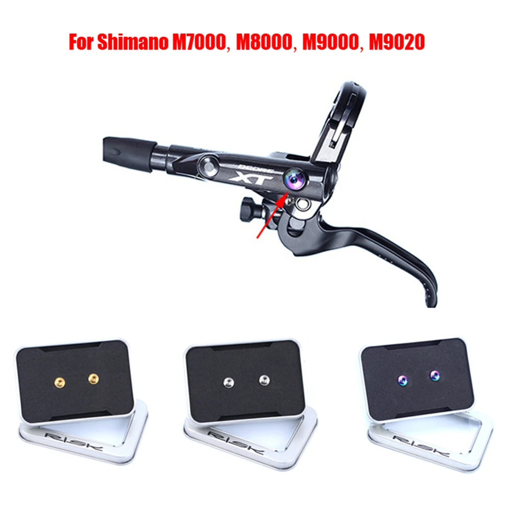 油圧式自転車ブレーキレバー,2個,チタンネジ,SHimano xt slx zee deore